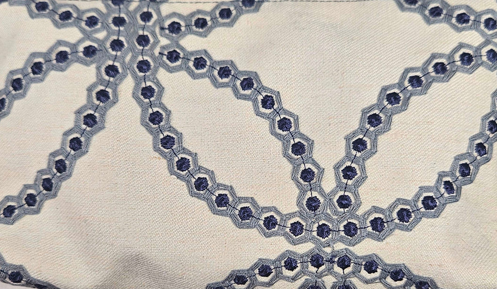 Handmade Up-Cycled, Lined, Zipper Pouch. Geometric